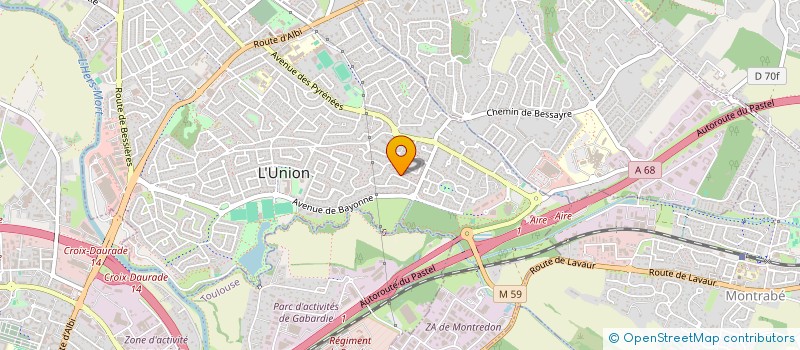 localisation de l'entreprise MONSIEUR SERGE AYROLLES à L'UNION