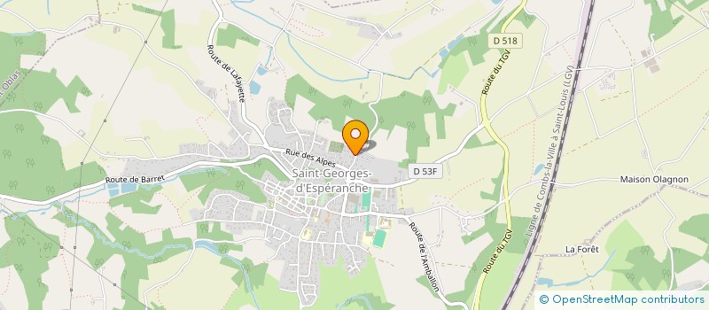 localisation de l'entreprise MONSIEUR SERGE BABIKIAN  SAINT-GEORGES-D'ESPERANCHE