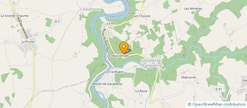 localisation de l'entreprise MONSIEUR SERGE BACHELIER à GARGILESSE-DAMPIERRE