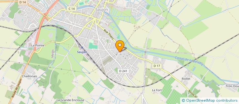 localisation de l'entreprise MONSIEUR SERGE BACON  SAUJON