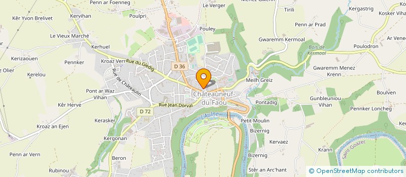 localisation de l'entreprise MONSIEUR SERGE BACQUET à CHATEAUNEUF DU FAOU