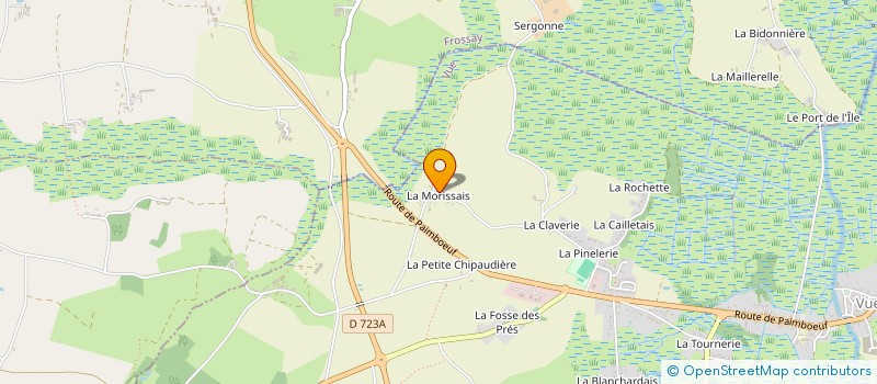 localisation de l'entreprise MONSIEUR SERGE BAILLEAU  VUE