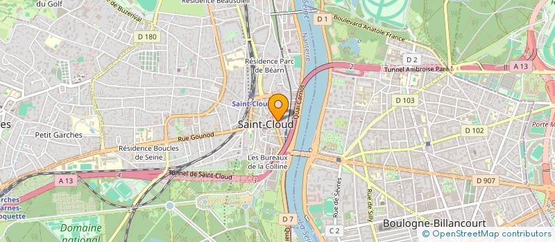 localisation de l'entreprise MONSIEUR SERGE BALASSI à SAINT-CLOUD