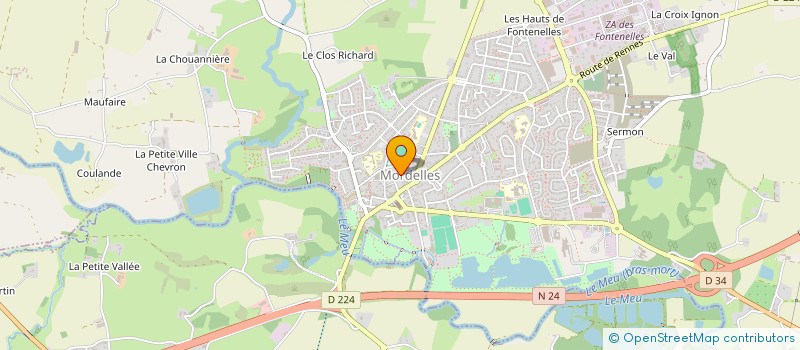 localisation de l'entreprise MONSIEUR SERGE BARBIER  MORDELLES