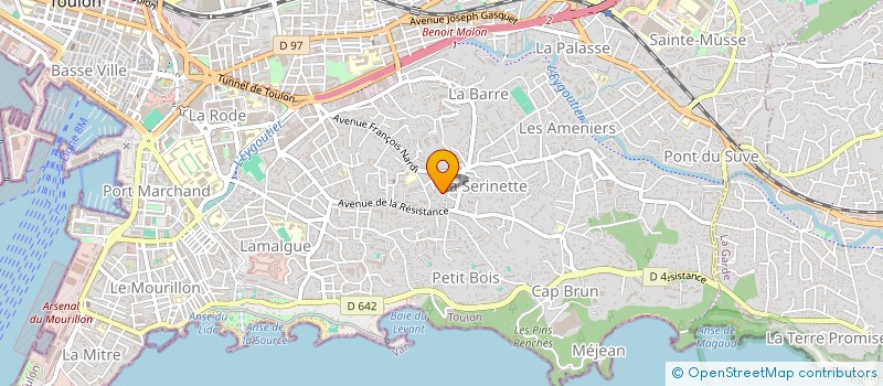 localisation de l'entreprise MONSIEUR SERGE BARBOUX  TOULON