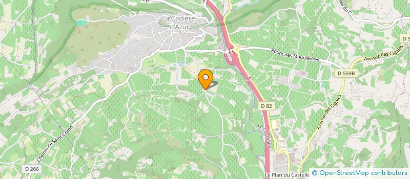 localisation de l'entreprise MONSIEUR SERGE BARQUA  LA CADIERE-D'AZUR