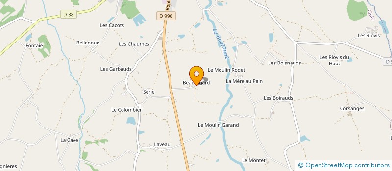localisation de l'entreprise MONSIEUR SERGE BARRAUD à CLUIS