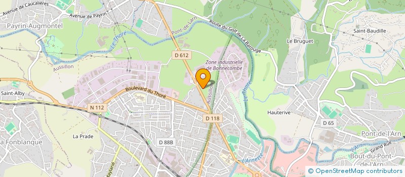 localisation de l'entreprise MONSIEUR SERGE BARTHES  AUSSILLON