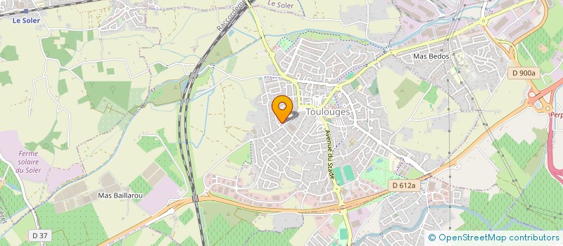 localisation de l'entreprise MONSIEUR SERGE BATAILLES  TOULOUGES