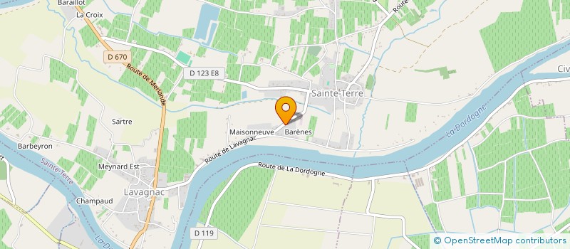 localisation de l'entreprise MONSIEUR SERGE BATISSE  SAINTE-TERRE