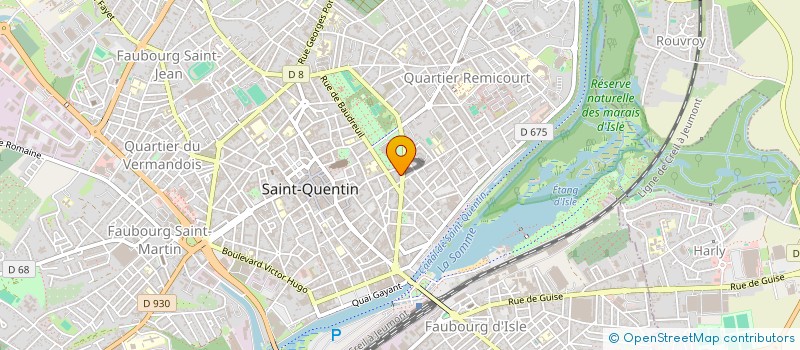 localisation de l'entreprise MONSIEUR SERGE BAUDRY à SAINT-QUENTIN