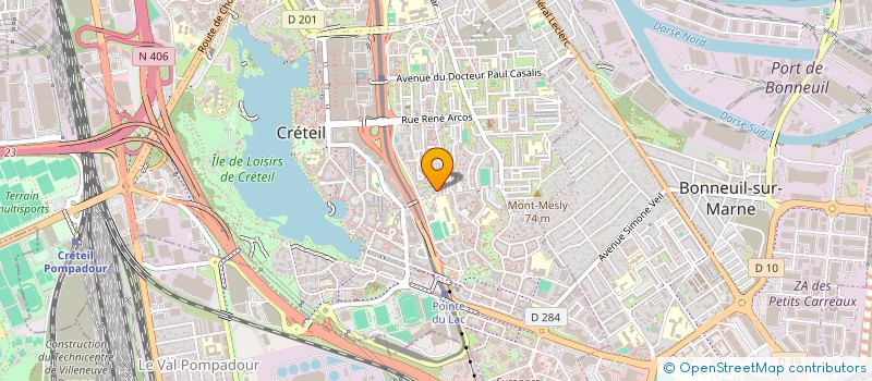 localisation de l'entreprise MONSIEUR SERGE BAUMGARTNER  CRETEIL