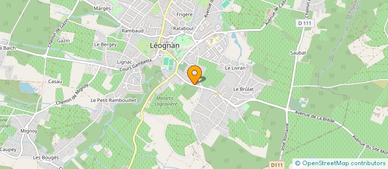 localisation de l'entreprise MONSIEUR SERGE BAZIN  LEOGNAN