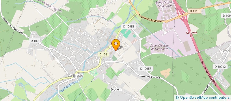 localisation de l'entreprise MONSIEUR SERGE BAZINETTE à LA BREDE