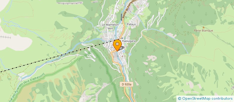 localisation de l'entreprise MONSIEUR SERGE BEAUGE à CAUTERETS