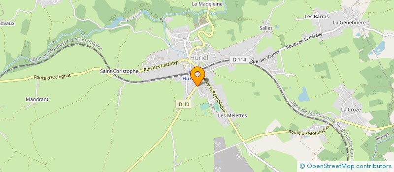 localisation de l'entreprise MONSIEUR SERGE BEAULATON à HURIEL