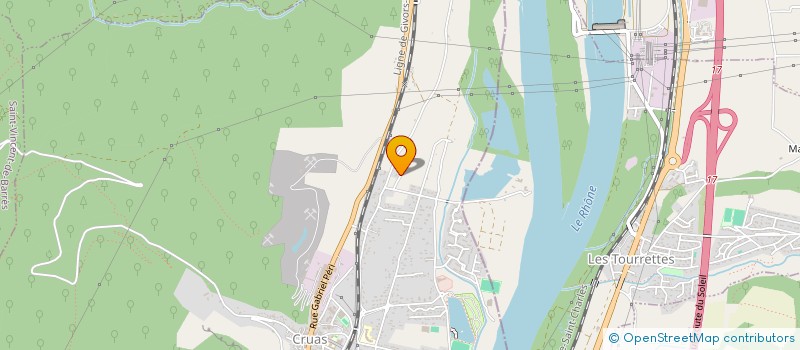 localisation de l'entreprise MONSIEUR SERGE BEAUTHEAC  CRUAS