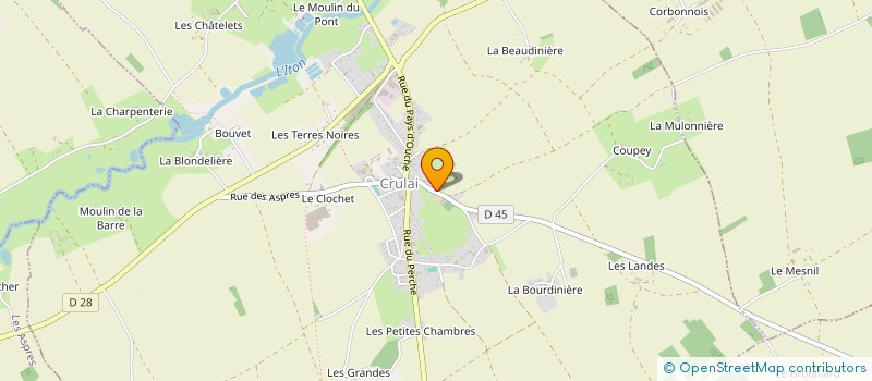 localisation de l'entreprise MONSIEUR SERGE BEAUVAIS à CRULAI