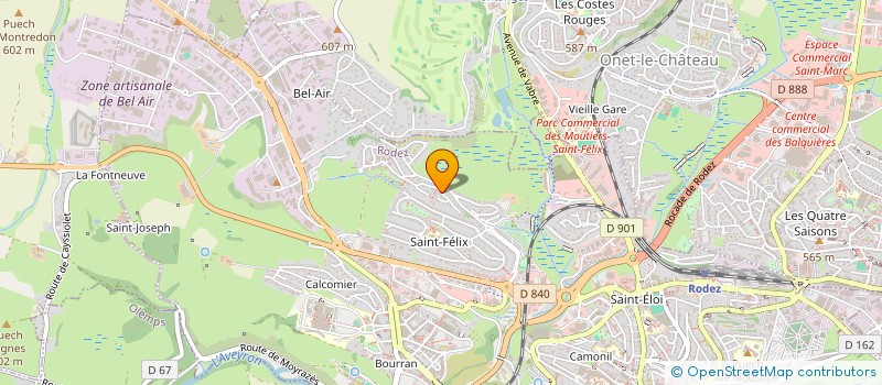 localisation de l'entreprise MONSIEUR SERGE BEDOS  RODEZ