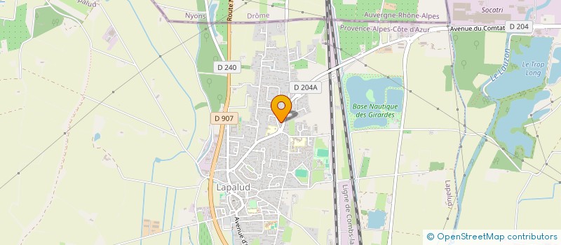 localisation de l'entreprise MONSIEUR SERGE BEGNY  LAPALUD