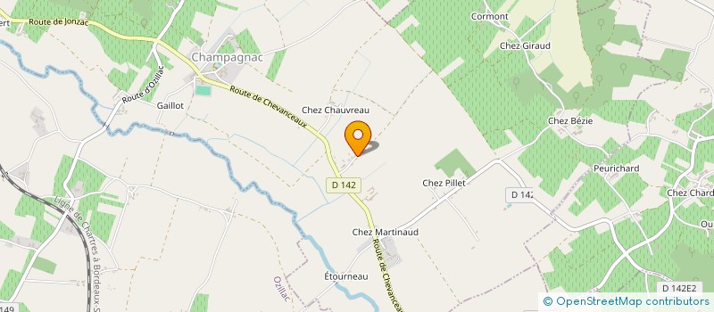 localisation de l'entreprise MONSIEUR SERGE BELAUD à CHAMPAGNAC