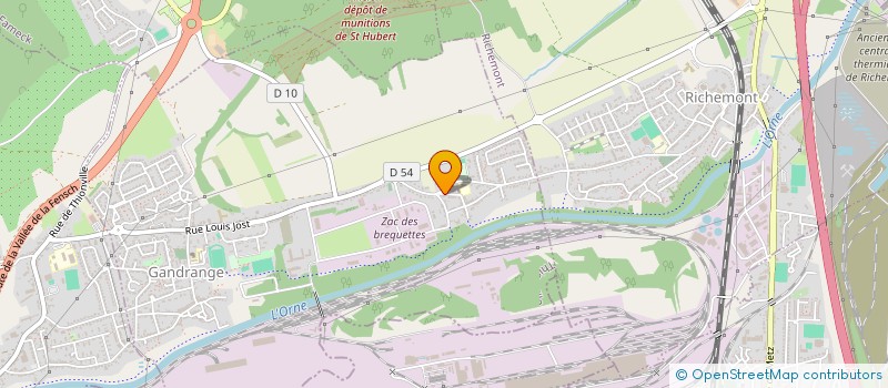 localisation de l'entreprise MONSIEUR SERGE BELJIC  GANDRANGE