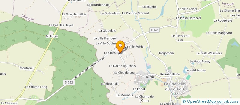 localisation de l'entreprise MONSIEUR SERGE BELLONG à LA CHAPELLE DU LOU DU LAC