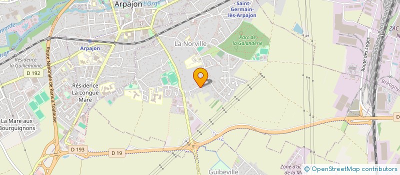 localisation de l'entreprise MONSIEUR SERGE BENA  LA NORVILLE