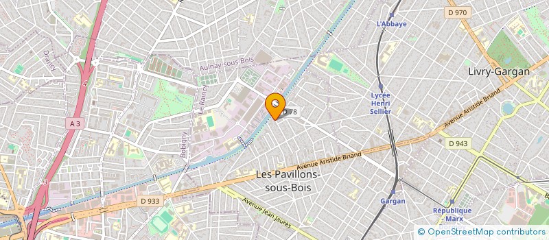 localisation de l'entreprise MONSIEUR SERGE BENAIM  LES PAVILLONS-SOUS-BOIS