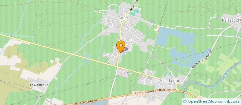 localisation de l'entreprise MONSIEUR SERGE BENES  CANET