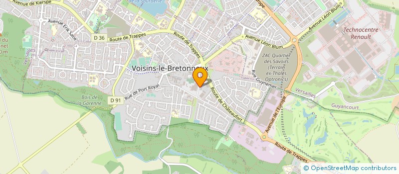 localisation de l'entreprise MONSIEUR SERGE BENITSA à VOISINS-LE-BRETONNEUX