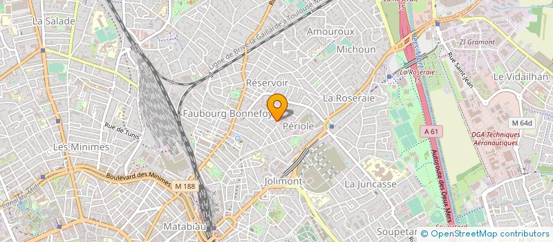 localisation de l'entreprise MONSIEUR SERGE BERDOULAT à TOULOUSE