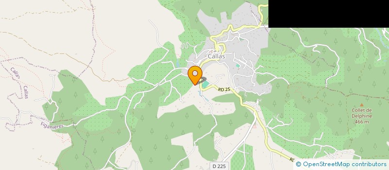 localisation de l'entreprise MONSIEUR SERGE BERENGUIER  CALLAS