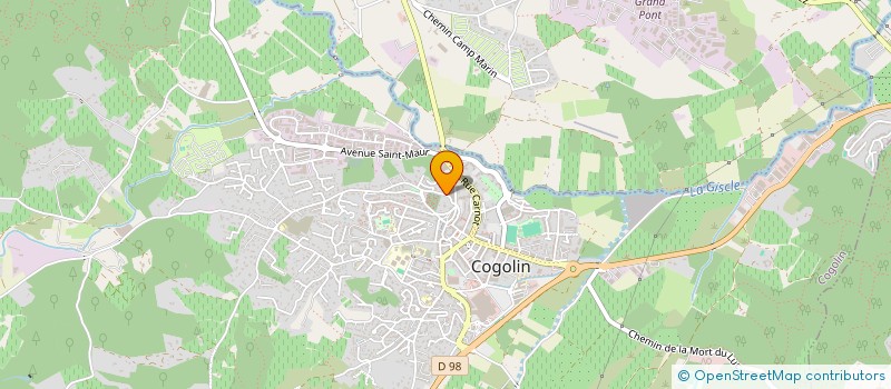 localisation de l'entreprise MONSIEUR SERGE BERENGUIER à COGOLIN