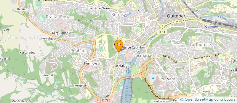 localisation de l'entreprise MONSIEUR SERGE BERGAMI à QUIMPER