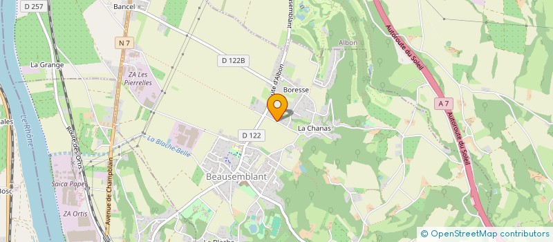 localisation de l'entreprise MONSIEUR SERGE BERGOGNON  BEAUSEMBLANT