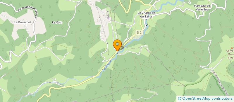 localisation de l'entreprise MONSIEUR SERGE BERNARD  PRANLES