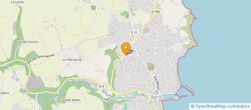 localisation de l'entreprise MONSIEUR SERGE BERNARD  BINIC-ETABLES-SUR-MER