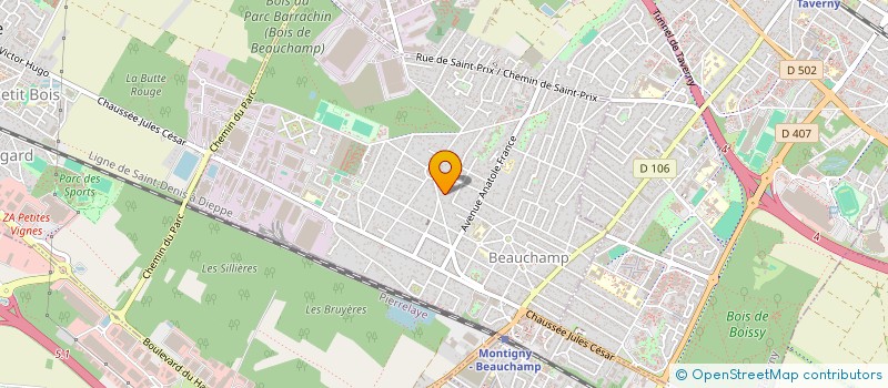 localisation de l'entreprise MONSIEUR SERGE BERSELLI  BEAUCHAMP