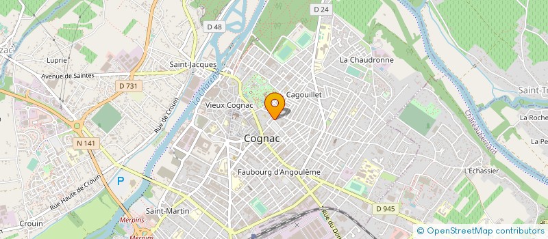 localisation de l'entreprise MONSIEUR SERGE BERTHELOT à COGNAC