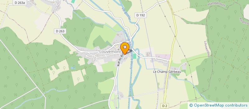 localisation de l'entreprise MONSIEUR SERGE BERTRAND à LOUVEMONT