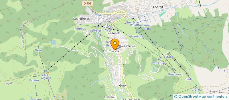 localisation de l'entreprise MONSIEUR SERGE BETEMPS à LA CLUSAZ