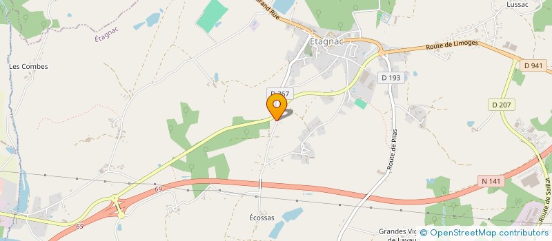 localisation de l'entreprise MONSIEUR SERGE BETTON  SAINT-YRIEIX-LA-PERCHE