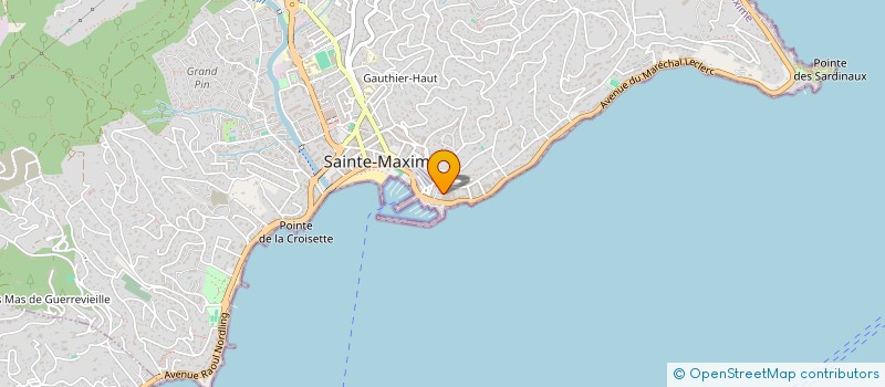 localisation de l'entreprise MONSIEUR SERGE BEVERS à SAINTE-MAXIME