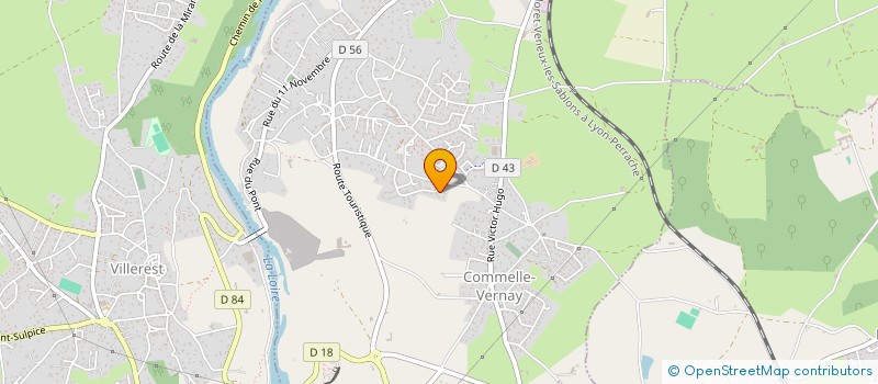 localisation de l'entreprise MONSIEUR SERGE BIANCHINI  COMMELLE-VERNAY