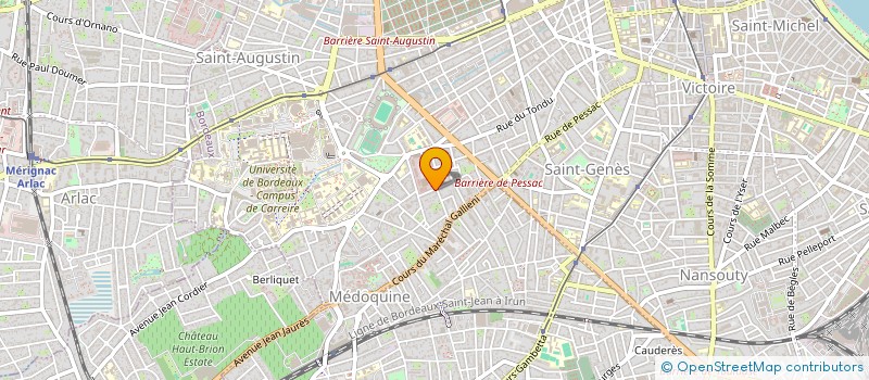 localisation de l'entreprise MONSIEUR SERGE BILMANN  BORDEAUX