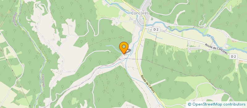 localisation de l'entreprise MONSIEUR SERGE BLADIE  CONCORES