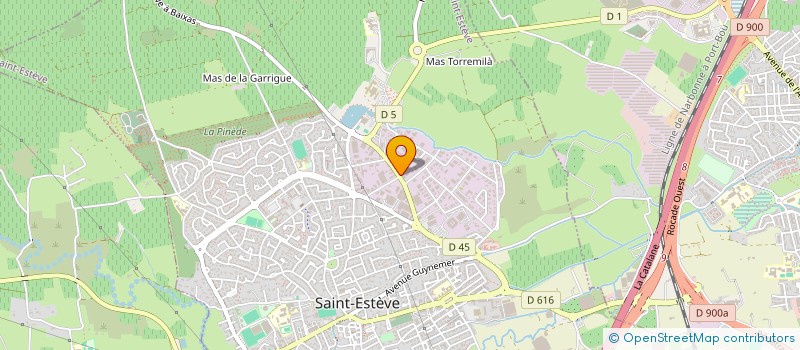 localisation de l'entreprise MONSIEUR SERGE BLANC  SAINT-ESTEVE