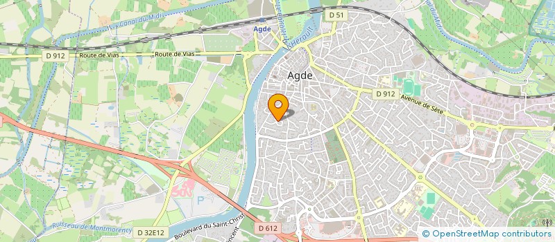 localisation de l'entreprise MONSIEUR SERGE BLANC à AGDE