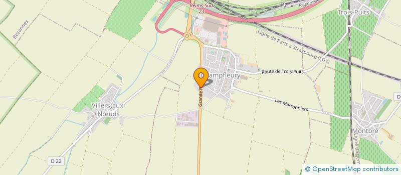 localisation de l'entreprise MONSIEUR SERGE BLANCHE  CHAMPFLEURY